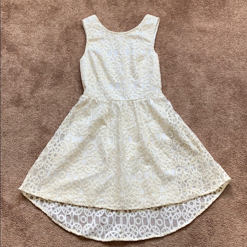 Ark & Co White and Gold Dress